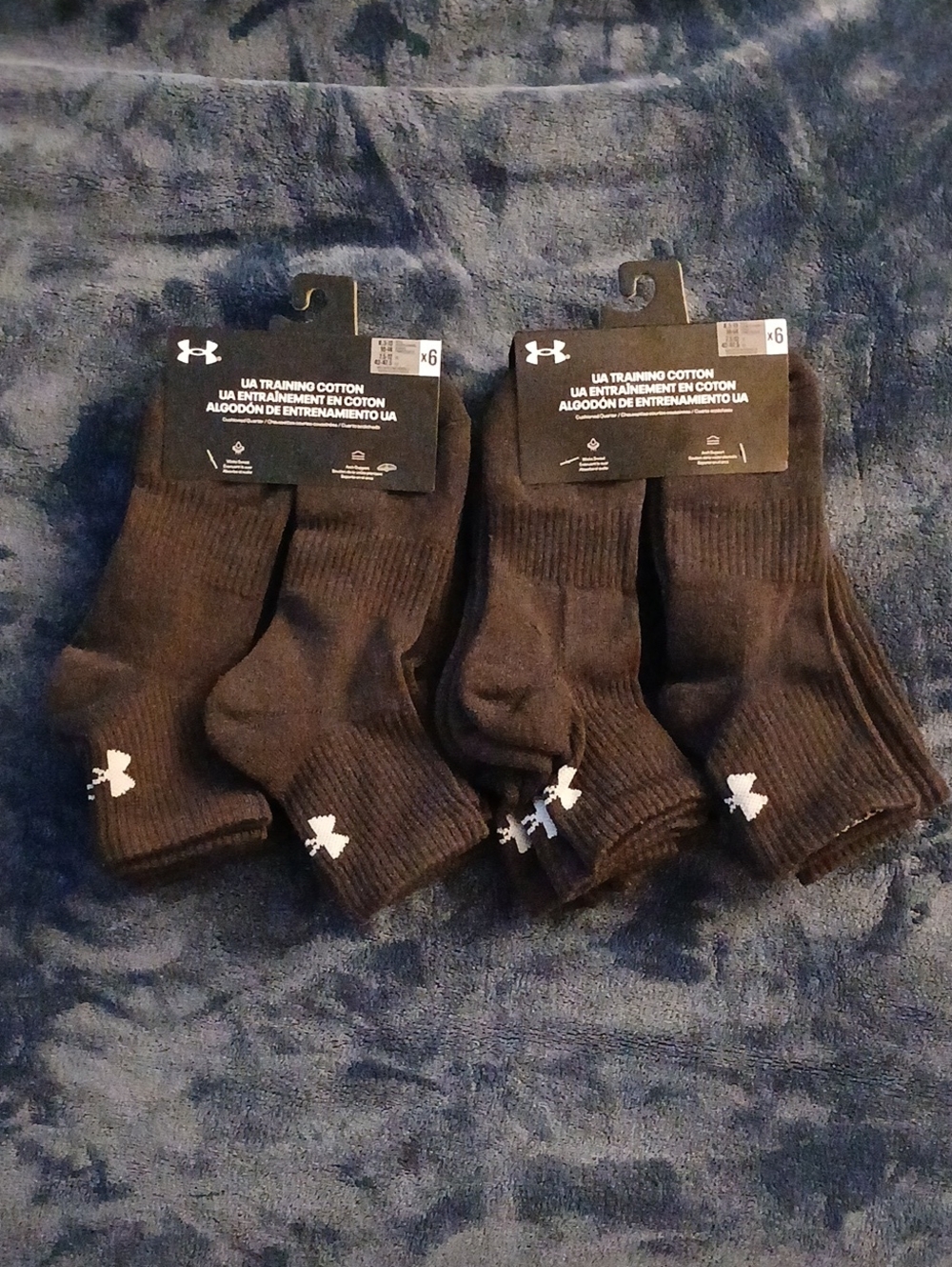 12 Pairs Under Armour Mens Performance Training Cotton Cushioned Quarter Socks